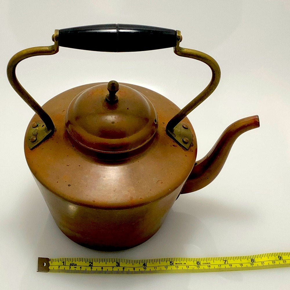 Tea copper Kettle with Bakelite/ brass handle. - Picture 3 of 12